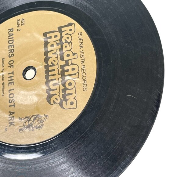 VTG Raiders Of The Lost Ark Read Along Book And Record 1981 #452 Harrison Ford - Picture 4 of 5